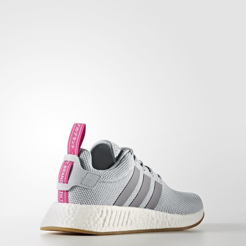 Nmd r2 w (grey two  grey three  shock clearance pink)